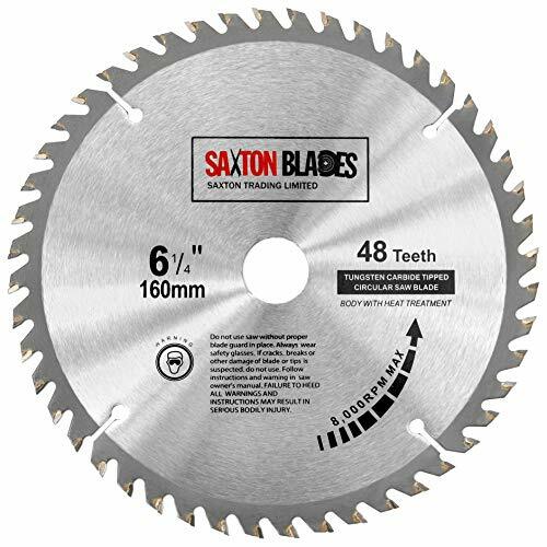 Saxton TCT lama per sega circolare 160mm x 20mm x 48T per Festool TS55 Bosch Mak