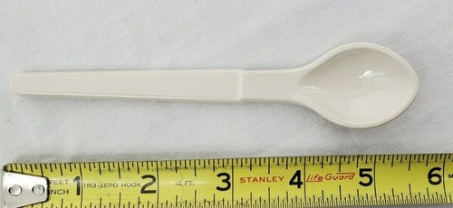 VINTAGE Tupperware Hang On Bab/Condiment Spoon White #1208-23 Made in USA - Picture 8 of 8