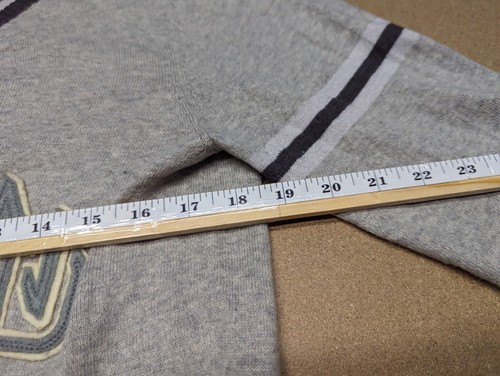 VINTAGE DIESEL Jumper Mens Large Wool Blend V neck Y2K Gray Pullover Blouse - Picture 4 of 10