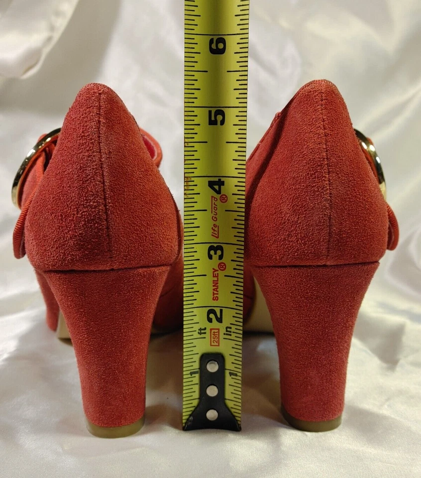Hot in Hollywood womens Heels mary jane style size 8.5 346818 suede upper - Image 4 of 4