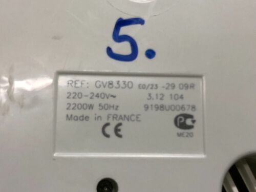 Aufsatz Gehäuse Ersatzteil für TEFAL GV 8330 Dampfbügelstation Bügeleisen - Bild 6 von 6