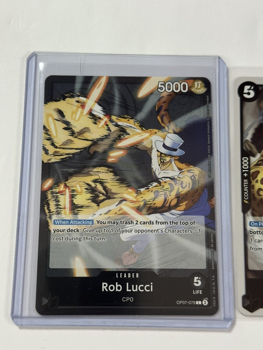 One Piece TCG Rob Lucci OP07-079 Leader + Character 093 ENGLISH | eBay