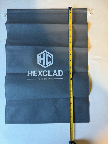 3 NEW Gray HEXCLAD Cookware Protective Drawstring Bags ONLY - Picture 4 of 7