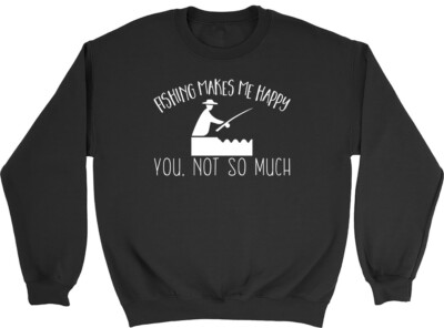 Angeln macht mich glücklich, Du nicht so viel Kinder Kinder Pullover Sweatshirt Junge Mädchen