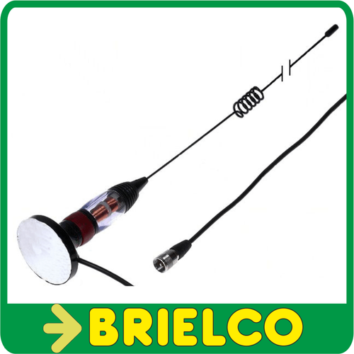 ANTENA CB DE VARILLA PARA AUTO BASE MAGNETICA TAMAÑO 77CM CABLE 3M BD6899