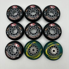 Hockey Inline Skate Wheels 76mm x 84a Kryptonics Power Play set of 7  2 Freebie