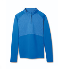 New FootJoy Women's Royal Blue Heather Block Half Zip Midlayer Size Medium 29265