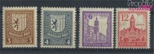 Briefmarken Sowjetische Zone (All.Bes.) 1946 Mi 150X,151X,153X,155X  gepr&uuml; (9753