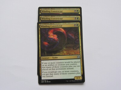 Winding Constrictor x 3 - mtg magic the gathering Aether Revolt LP