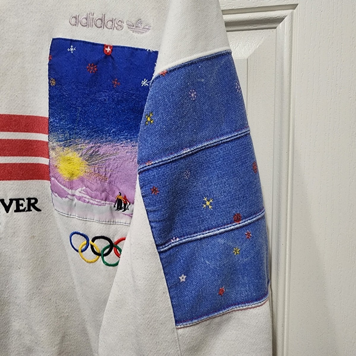 Vintage Adidas Moscow Winter Ski Olympics Double Sided Vintage Adidas Moscow Winter Ski Olympics Double Sided