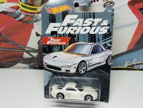 HOT WHEELS THE FAST AND THE FURIOUS - '95 MAZDA RX7 - 1:64 SCALE 2/4 - 第 1/4 張圖片