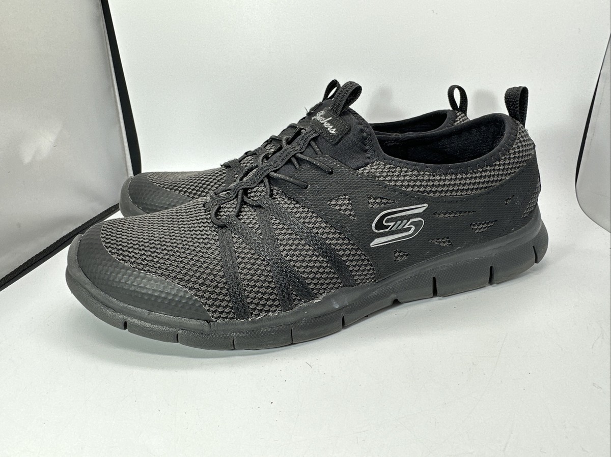 Black Athletic Sneakers. Slip on Memory Foam. Male Skechers Hands Free Slip-ins™ Men main image 2