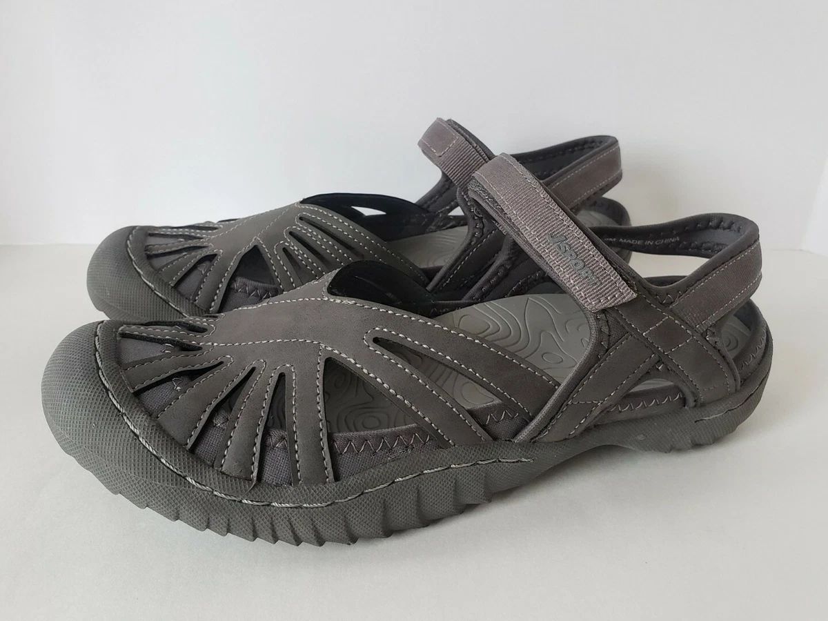 EUC JAMBU J SPORT Gray Poppy Closed Toe Sandals Size 9M eBay