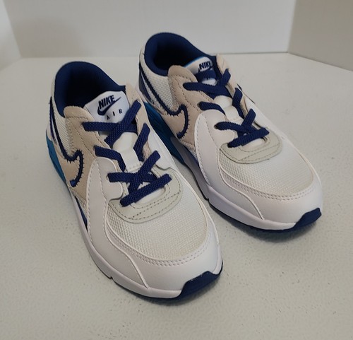 Sneakers Nike Air Max Excee PS Little Kids taglia 12C bianche blu royal nuove con scatola - Foto 2 di 16