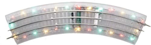 O36 Light-Up FasTrack Electric Train Curved Track, Pack of 4 for Themed Layouts - Picture 7 of 7