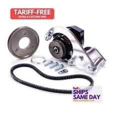 Powermaster 8-895, One Bbc Low Mount Alt. Kit W/8162 Performance Racing Parts