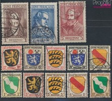 Briefmarken Franz. Zone-Gem. Ausg. 1946 Mi 1-13 (kompl.Ausg.), gepr&uuml;ft sin(93501