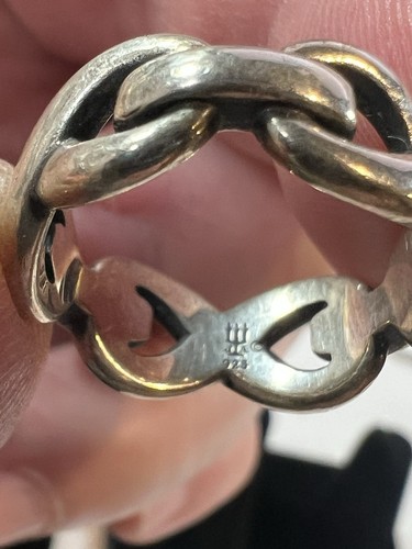 James Avery Retired Preowned Sterling Silver Bold Eternity Band, Size 5 - Picture 3 of 4