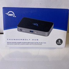OWC 5 Port Thunderbolt Hub - 60W Charging, 3 Thunderbolt 4 USB-C Ports