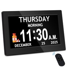 10.1'' Extra Large Digital Clock, 1280 800p HD Display, Dementia Clock For Se...