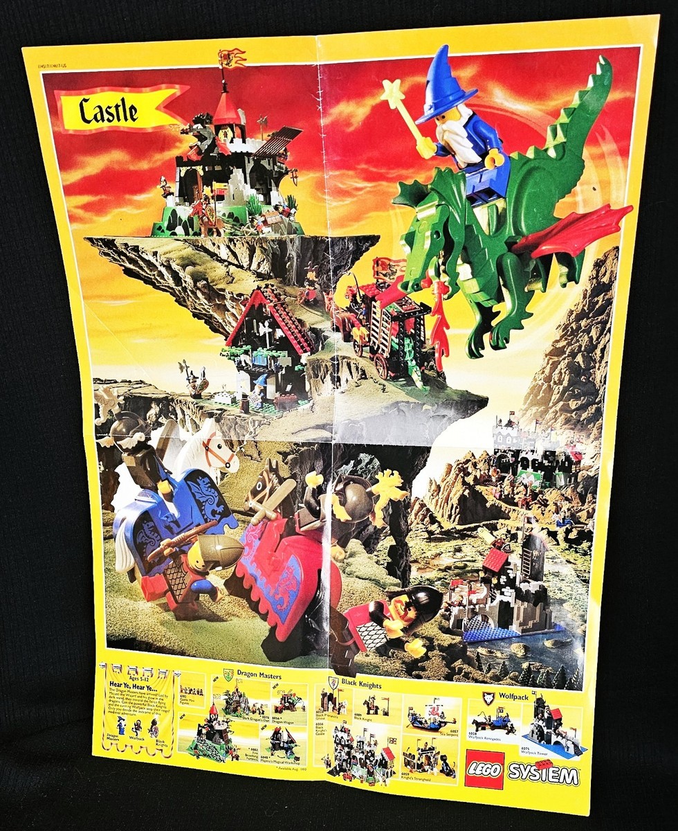 LEGO Vintage 1993 Dragon Knights Castle Poster | eBay