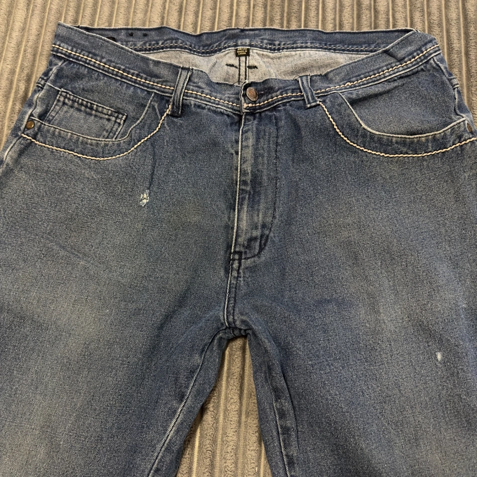 Kani Gold Jeans Mens 36x32 (Fits 34x29) Blue Denim Y2K Streetwear Skate Baggy - Image 4 of 4