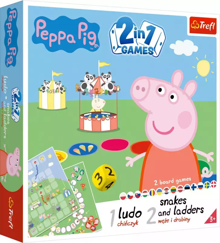 5900511020670 winka Peppa. 2w1 Chinczyk/We i drabiny Trefl
