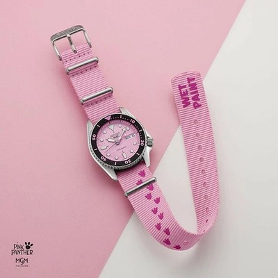 Seiko 5 Sports SBSA321 Pink Panther Limited Edition Men Watch 9999