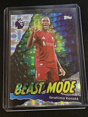  Ibrahima Konaté 2025-26 Topps Premier League Beast Mode Holo #429 Liverpool FC