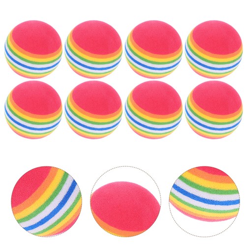 10 Piezas Arco Iris Gatito Juguete Bola Flotante Gato Juguetes Bolas Interactivas Mascota - Imagen 9 de 12