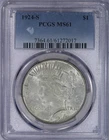 1924-S Peace Dollar $1 PCGS MS61 - Sweet Original Coin!