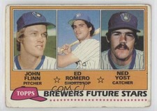 1981 Topps Future Stars John Flinn Ed Romero Ned Yost #659 0x7k