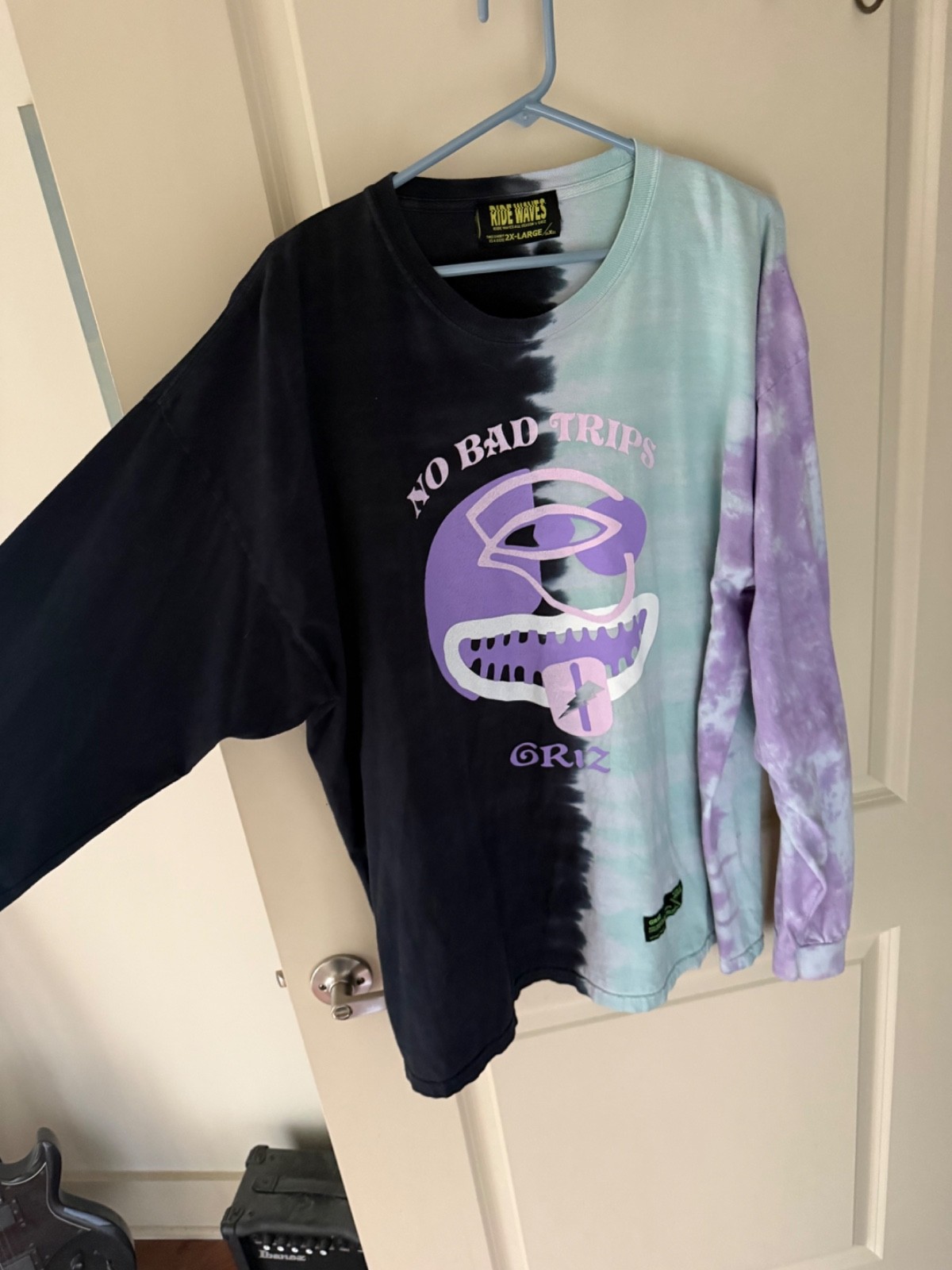 No Bad Trips Tie Dye Long Sleeve Shirt XXL Ride Waves Merch