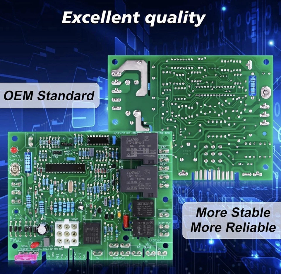 Furnace Control Board for Goodman B18099-06,B18099-08,B18099-10 and B18099-13 - Image 3 of 4