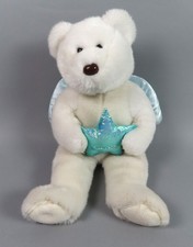 Ty Beanie Buddy - 2005 STAR Blue Star Angel Bear 14" Plush Great Condition