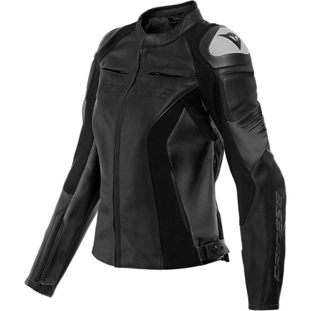 Dainese Racing Ladies Motorcycle Motorbike Leather Jacket Black