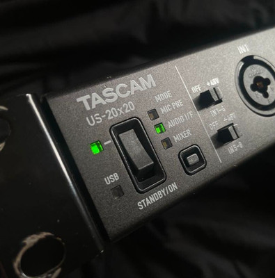 TASCAM US-20x20 USB Audio Interface 8ch HDDA Mic Preamps 20 In 20 Out Rackmount