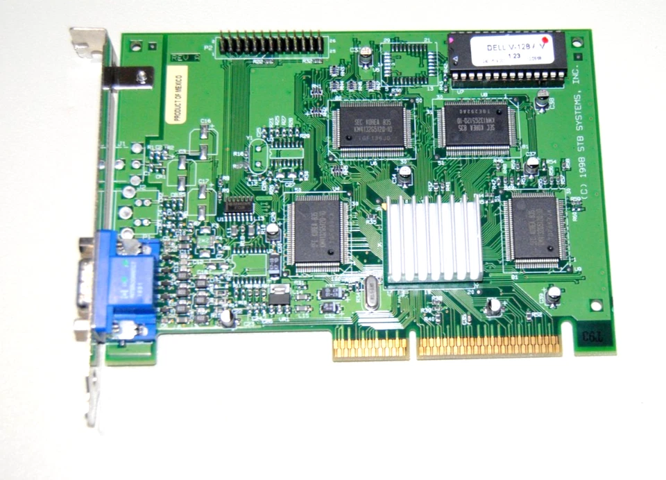 STB Systems Velocity 128 Dell V-128 AGP Video Card 8MB 1X0-0726-507 0000635D - Image 4 of 4
