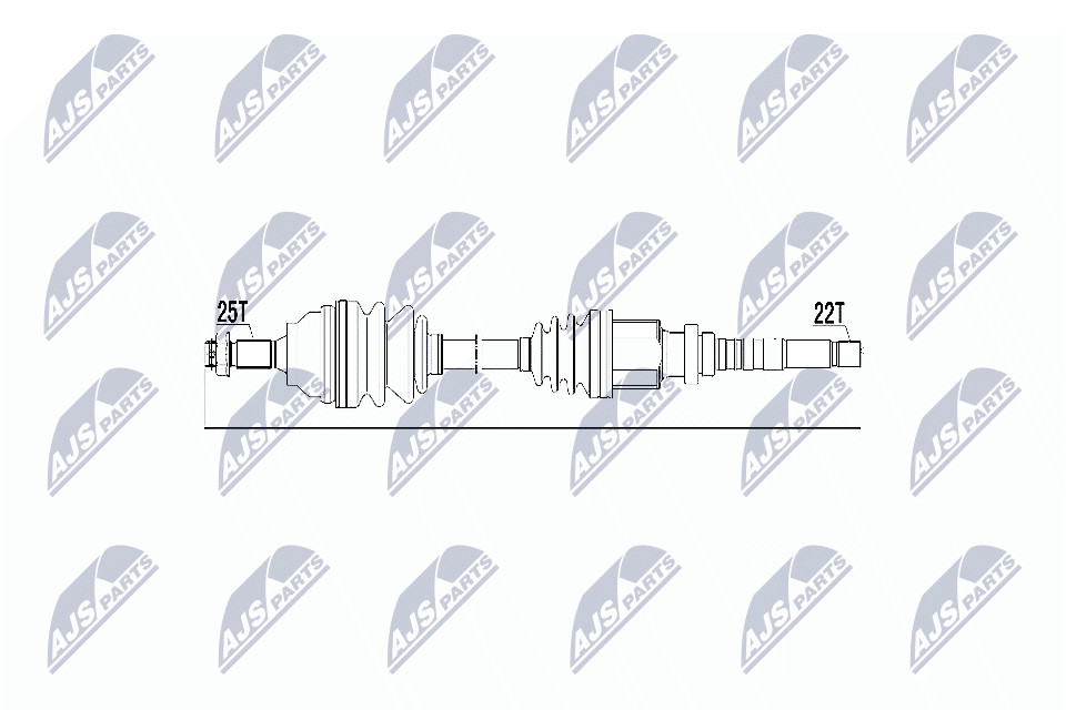 N.T.Y. NPW-CT-019.NTY Drive Shaft for CITROËN,PEUGEOT