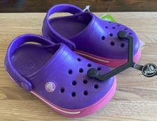 NEW Crocs Toddler Clogs - Neon Purple/Neon Magenta - Size c4/5