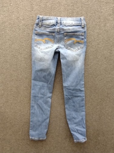 2 Pack Assorted Brand Girls Canvas T-Shirt Blue M + Justice Jeans 7 Slim - Picture 2 of 17