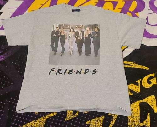 VTG Y2K Embroidered Official Friends TV Show NBC Experience Shirt Men's Large - Picture 1 of 9