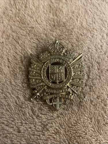 London rifle Brigade South Africa cap badge WW1 honours - B2