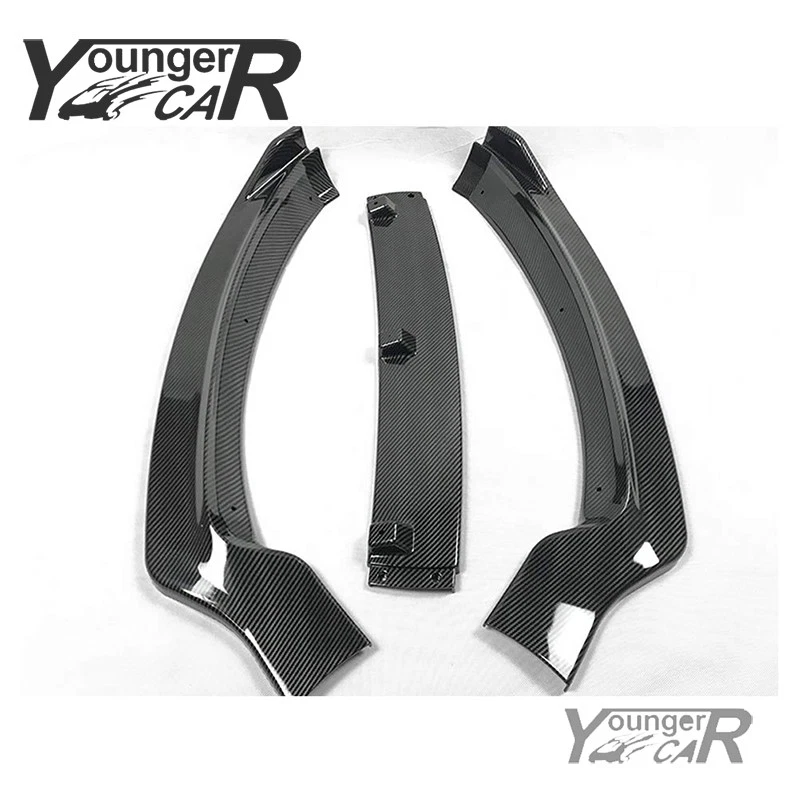 For 2013-2016 Ford Fusion Mondeo Front Bumper Lip Spoiler ABS Carbon Fiber Style Foto 3 de 4