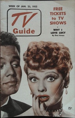 TV Guide January 25, 1952 Lucille Ball & Desi Arnaz! | eBay