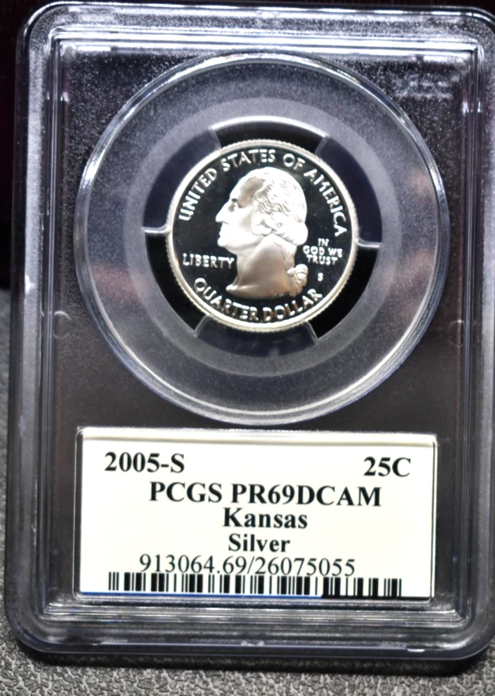 PCGS Certified PR 69 Graded 2005 US State Quarters (1999-2008) for