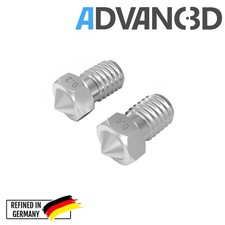 Advanc3D V6 Style Nozzle aus Edelstahl in 0.4mm für 1.75mm Filament FDM