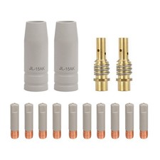 14pc Welding Torch Nozzles Copper Material with 15AK Insulated Coating Set