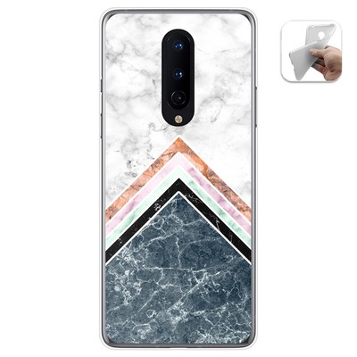 Funda Gel Tpu Für OnePlus 8 Design Marmor 05 Zeichnungen