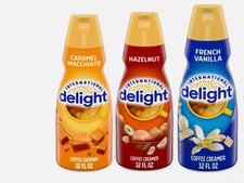 International Delight Creamer 32oz 3 ct Caramel Hazelnut Vanilla